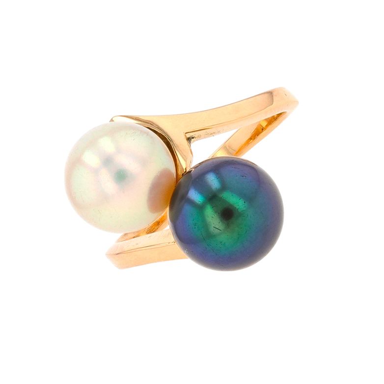 Acheter Bague Toi & Moi perle de culture et de Tahiti or jaune 6.11g Comme neuf - 850,00 € Bague Toi & Moi perle de culture et de Tahiti or jaune 6.11g Comme neuf - reconditionné disponible sur Gemme Les Bijoux